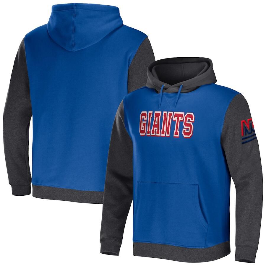 Men 2023 NFL New York Giants blue Sweatshirt style 2